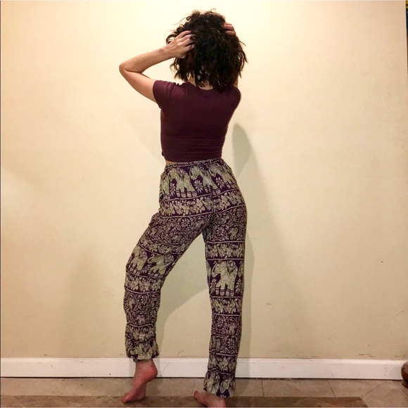 Cute Elephant Hippie Pants - Picture 3 of 3
